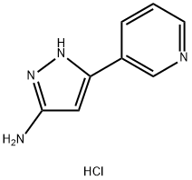 3-(3-pyridinyl)-1H-pyrazol-5-amine dihydrochloride Struktur