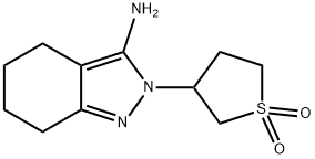2-(1,1-Dioxo-tetrahydro-1l6-thiophen-3-yl)-4,5,6,7-tetrahydro-2H-indazol-3-ylamine Structure