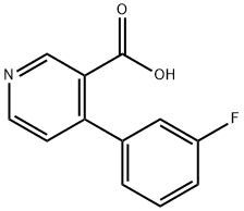 4-(3-fluorophenyl)nicotinic acid Structure