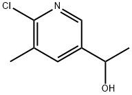 1-(6-Chloro-5-methyl-pyridin-3-yl)-ethanol Struktur