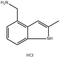 (2-METHYL-1H-INDOL-4-YL)METHANAMINE HCL Struktur