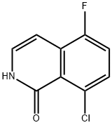8-chloro-5-fluoro-1,2-dihydroisoquinolin-1-one Struktur