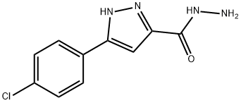 3-(4-chlorophenyl)-1H-pyrazole-5-carbohydrazide Struktur
