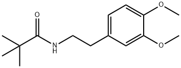 N-[2-(3,4-dimethoxyphenyl)ethyl]-2,2-dimethylpropanamide Struktur