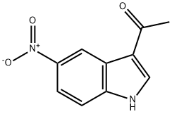 1-(5-硝基-1H-吲哚-3-基)乙烷-1-酮, 4771-10-2, 結(jié)構(gòu)式