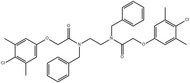 N,N'-1,2-ethanediylbis[N-benzyl-2-(4-chloro-3,5-dimethylphenoxy)acetamide]|