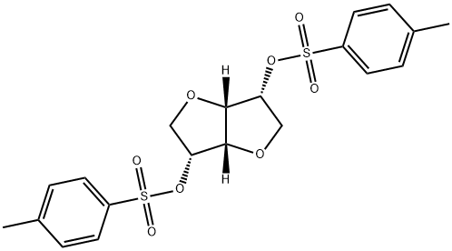 (3R,3aS,6R,6aS)-hexahydrofuro[3,2-b]furan-3,6-diyl bis(4-methylbenzenesulfonate) Struktur