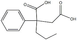 2-phenyl-2-propyl-butanedioic acid Struktur