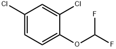 Benzene, 2,4-dichloro-1-(difluoromethoxy)- Struktur