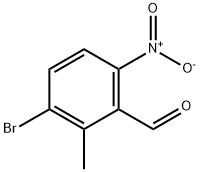 3-BROMO-2-METHYL-6-NITROBENZALDEHYDE Struktur