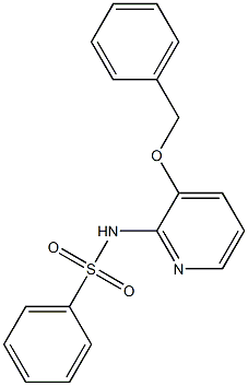 N-(3-phenylmethoxypyridin-2-yl)benzenesulfonamide Struktur