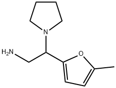2-(5-methylfuran-2-yl)-2-(pyrrolidin-1-yl)ethan-1-amine|