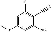 2-Amino-6-fluoro-4-methoxy-benzonitrile Structure