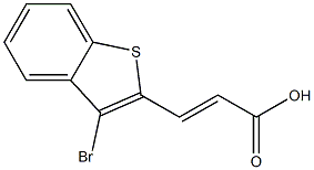 3-(3-bromobenzo[b]thiophen-2-yl)acrylic acid Struktur