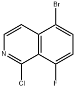5-Bromo-1-chloro-8-fluoroisoquinoline Struktur