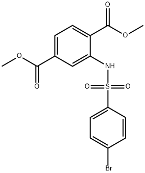 dimethyl 2-{[(4-bromophenyl)sulfonyl]amino}terephthalate|