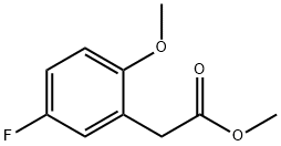 (5-Fluoro-2-methoxy-phenyl)-acetic acid methyl ester Structure
