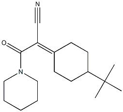 2-(4-(tert-butyl)cyclohexylidene)-3-oxo-3-(piperidin-1-yl)propanenitrile|