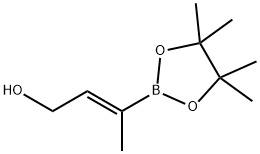 (Z)-(4-Hydroxy-2-buten-2-yl)boronic Acid Pinacol Ester Struktur