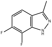 6,7-Difluoro-3-methyl-1H-indazole Struktur