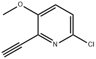 6-chloro-2-ethynyl-3-methoxypyridine Struktur