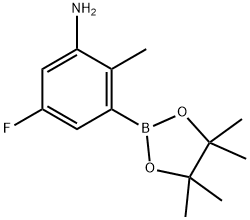 5-Fluoro-2-methyl-3-(4,4,5,5-tetramethyl-1,3,2-dioxaborolan-2-yl)aniline|5-FLUORO-2-METHYL-3-(4,4,5,5-TETRAMETHYL-1,3,2-DIOXABOROLAN-2-YL)ANILINE