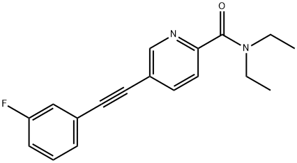N,N-diethyl-5-[2-(3-fluorophenyl)ethynyl]pyridine-2-carboxamide|N,N-二乙基-5-[2-(3-氟苯基)乙炔基]吡啶-2-甲酰胺