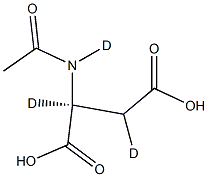 N-Acetyl-L-aspartic Acid-d3 Struktur