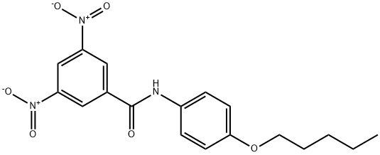 3,5-dinitro-N-[4-(pentyloxy)phenyl]benzamide Struktur