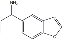 5-BENZOFURANMETHANAMINE, ALPHA-ETHYL- Struktur