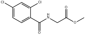 methyl N-[(2,4-dichlorophenyl)carbonyl]glycinate Struktur