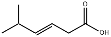 (E)-5-methylhex-3-enoic acid Struktur