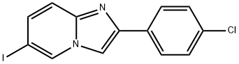 2-(4-chlorophenyl)-6-iodo-imidazo[1,2-a]pyridine Struktur