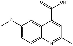 6-Methoxy-2-methyl-quinoline-4-carboxylic acid, 78533-10-5, 結(jié)構(gòu)式