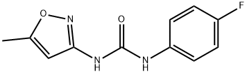 1-(4-FLUOROPHENYL)-3-(5-METHYLISOXAZOL-3-YL)UREA Struktur
