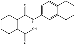 2-[(5,6,7,8-tetrahydro-2-naphthalenylamino)carbonyl]cyclohexanecarboxylic acid|