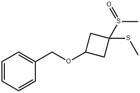 [[[3-(methylsulfinyl)-3-(methylthio)cyclobutyl]oxy]methyl]benzene
