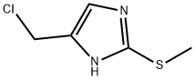 5-(Chloromethyl)-2-(methylthio)-1H-imidazole Struktur
