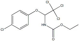 ETHYL N-(1-(4-CHLOROPHENOXY)-2,2,2-TRICHLOROETHYL)CARBAMATE Struktur