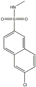 6-chloro-N-methylnaphthalene-2-sulfonamide Structure