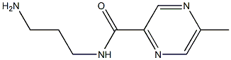 N-(3-aminopropyl)-5-methylpyrazine-2-carboxamide Struktur