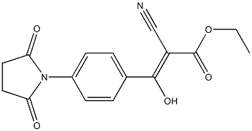 (Z)-ethyl 2-cyano-3-(4-(2,5-dioxopyrrolidin-1-yl)phenyl)-3-hydroxyacrylate
