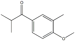1-(4-Methoxy-3-methylphenyl)-2-methyl-1-propanone Struktur