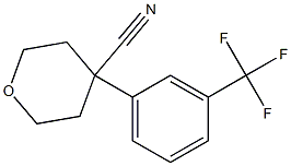4-[3-(Trifluromethyl)phenyl]tetrahydropyran-4-carbonitrile Struktur