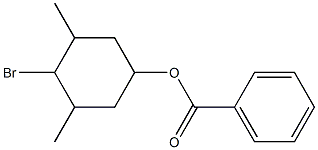 4-BROMO-3,5-DIMETHYLCYCLOHEXYL BENZOATE Struktur