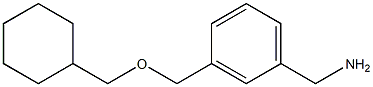 (3-((cyclohexylmethoxy)methyl)phenyl)methanamine Struktur
