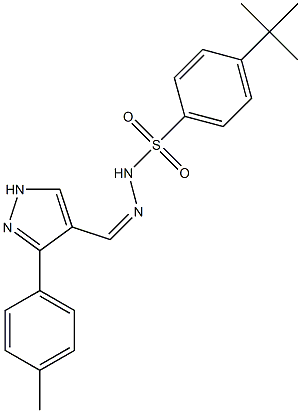 (Z)-4-(tert-butyl)-N'-((3-(p-tolyl)-1H-pyrazol-4-yl)methylene)benzenesulfonohydrazide