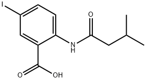 5-iodo-2-[(3-methylbutanoyl)amino]benzoic acid Struktur