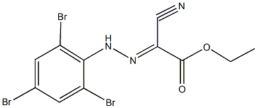 ethyl cyano[(2,4,6-tribromophenyl)hydrazono]acetate Struktur