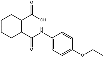 2-[(4-ethoxyanilino)carbonyl]cyclohexanecarboxylic acid Struktur
